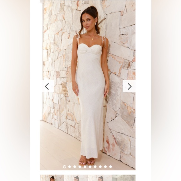 Billy J Maxi dress in Champagne/Beige - Picture 2 of 4